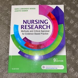 Nursing Research methods and critical appraisal for evidence- based practice